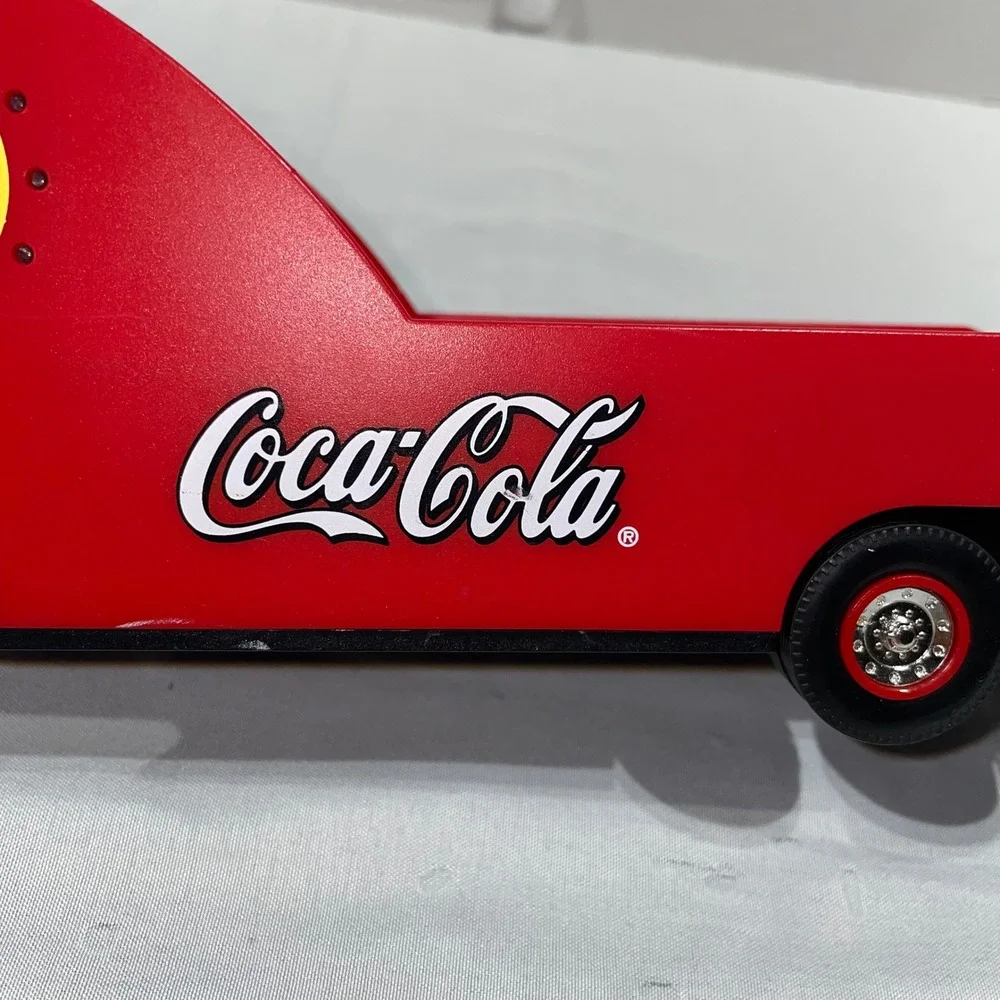 Coca-Cola NASCAR Semi Truck Trailer Santa Claus Red Diecast Hauler COKE 02